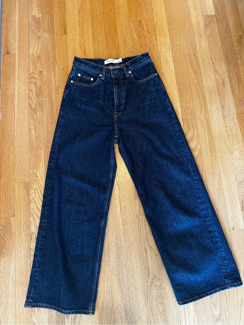 & Other Stories Dark Blue Relaxed Wide-Leg Jeans